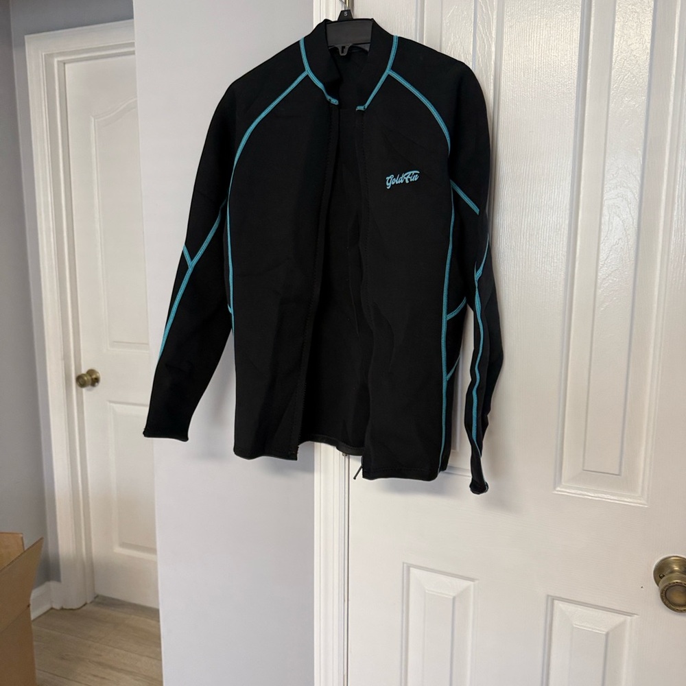 Body Glove Black & Teal Women's Rash Guard One-Piece Cover